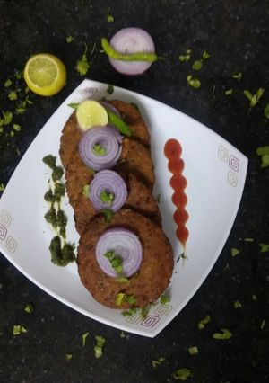 A picture of Split Chickpeas (Chana Dal) Wada.
