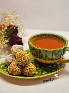 عکسی از دستور شیرینی توپی رژیمی🥰