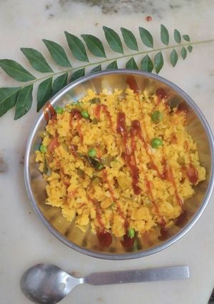 A picture of Mix veg Poha.