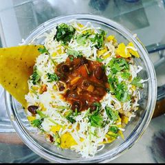 A picture of Veg Mexican Burrito Bowl.