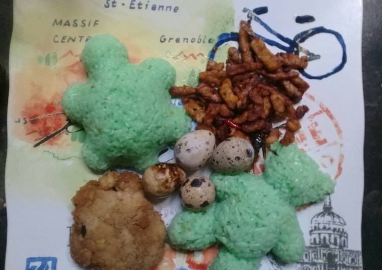 Cara Gampang Membuat Nasi uduk hijau simple yang Bikin Ngiler