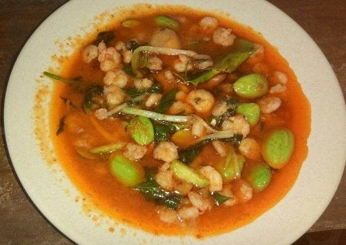 Resep Udang Petai Kuah Bumbu Bali Asam-Manis, Lezat Sekali