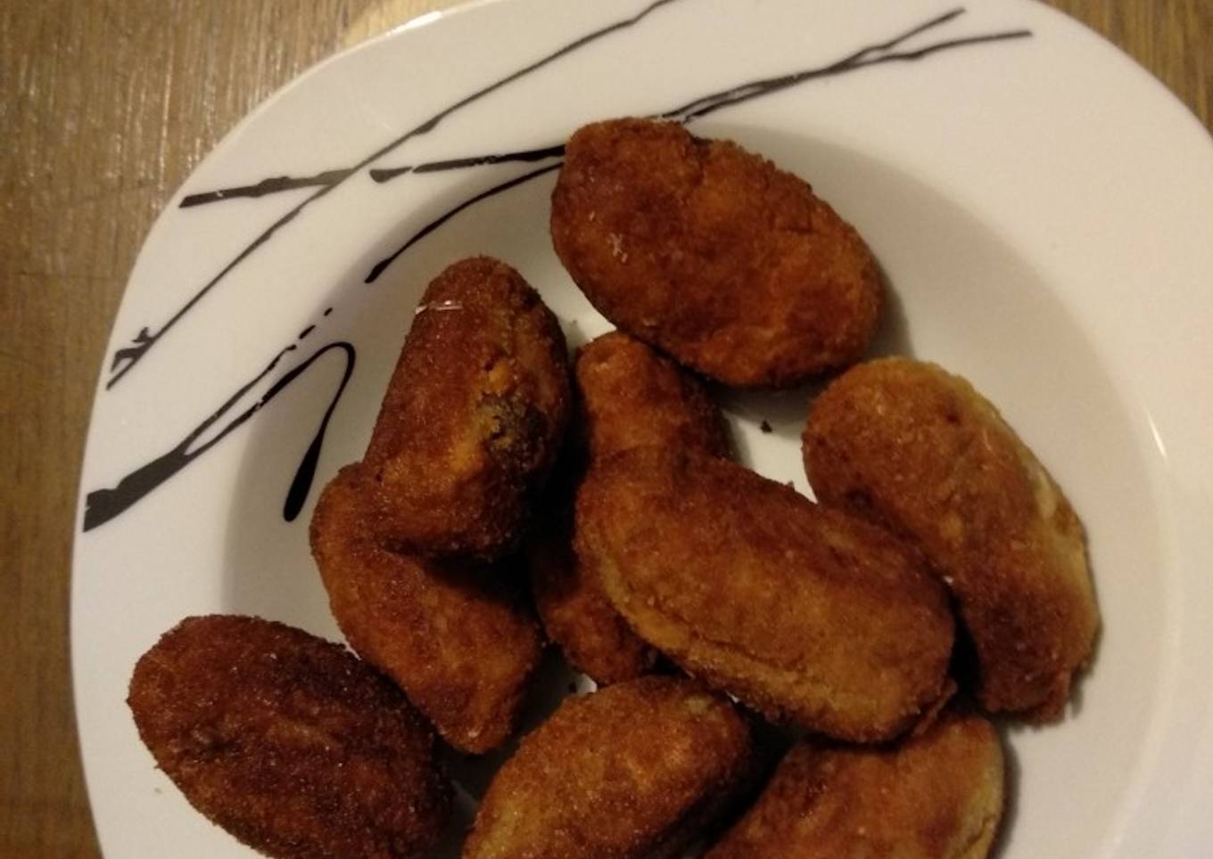 Croquetas de shiitake y pollo