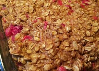 How To Serving Recipe Pumpkin Cranberry Baked Oatmeal Restaurant Style