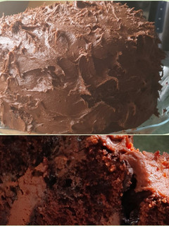 A picture of THE Most Decadent Chocolate Cake I Make.