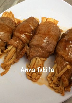 Foto resep Enoki Beef Roll