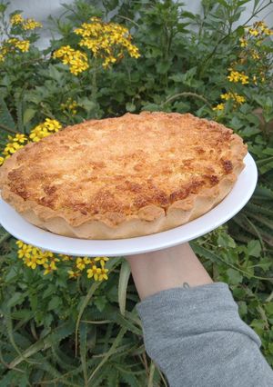 Una foto de Tarta de coco y dulce de leche