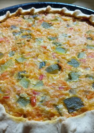 Una foto de Tarta casera de zapallitos 😋