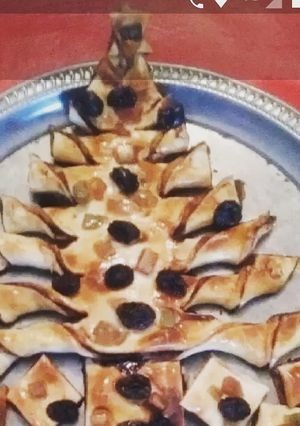 Una foto de "Árbol Navideño de Hojaldre" 🎄🎄