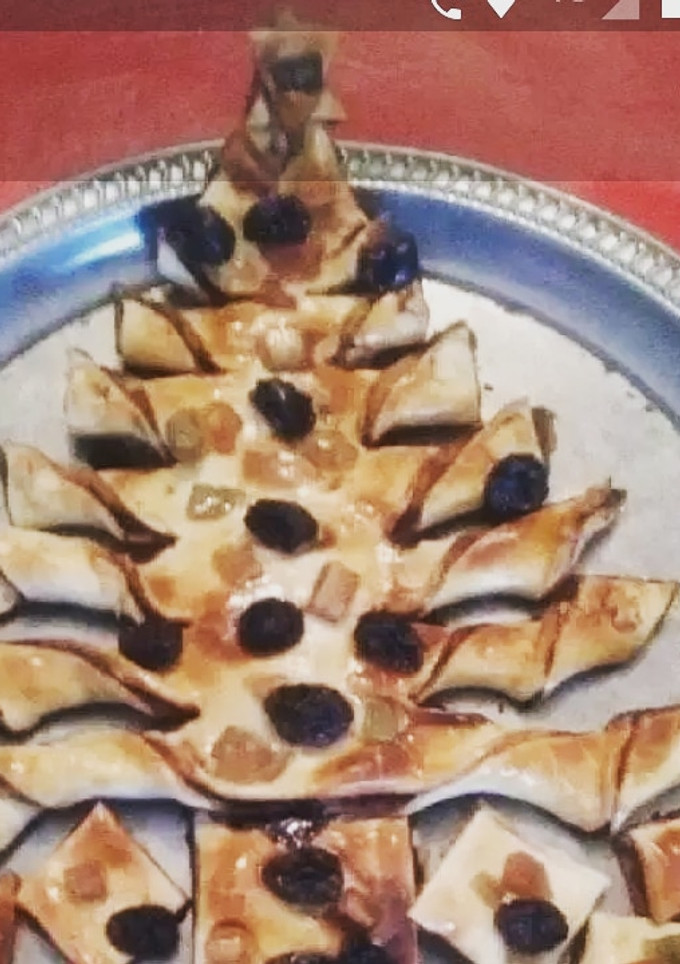 Una foto de "Árbol Navideño de Hojaldre" 🎄🎄