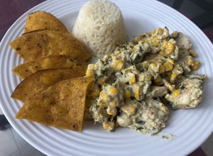 Una foto de Fajitas poblanas exprés!