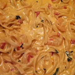 A picture of Skillet creamy garlic shrimp.