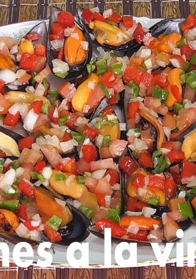 Una foto de Mejillones a la vinagreta (receta rápida y navideña)