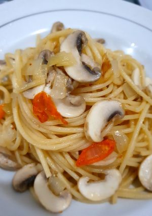 Foto resep Spaghetti Aglio Olio Jamur