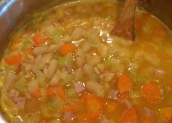 Fast Cooking Methods Quick Ham  Bean Soup Yummy