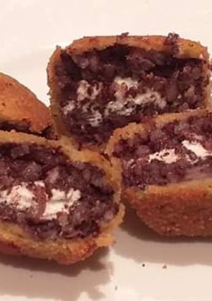 Una foto de Morcilla de arroz con queso de cabra