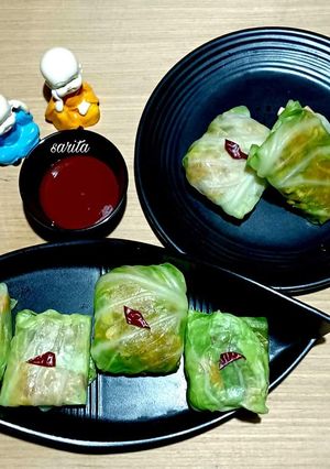 চিকেন ক্যাবেজ র্যাপ (chicken cabbage wrap recipe in Bengali) রেসিপির প্রধান ছবি