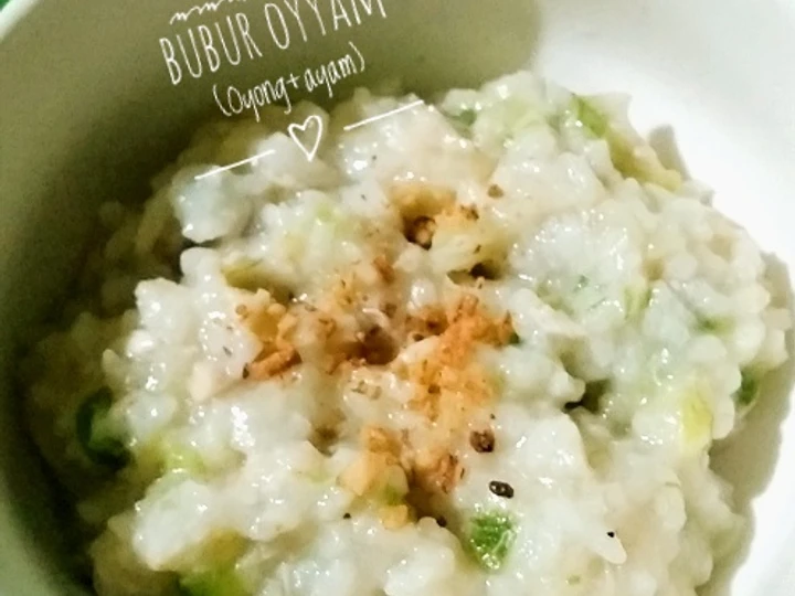 Langkah Mudah untuk Membuat Resep Bubur oyyam (oyong + ayam) mpasi 11 bulan yang Lezat Sekali Anti Ribet, Lezat Sekali