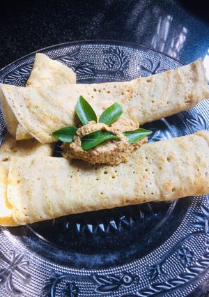 A picture of Perandai adai dosai.