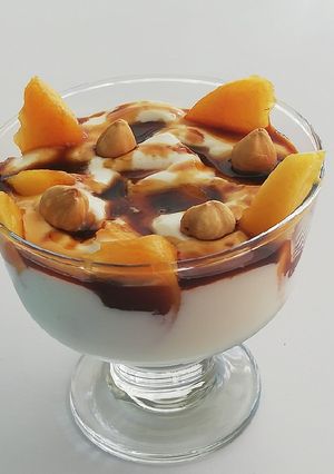 Une photo de Dessert à la pêche et au pekmez