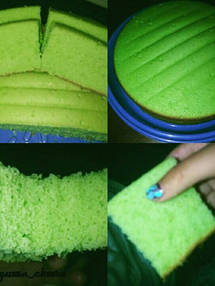 Foto resep Sponge cake pandan super simple