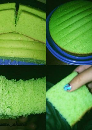 Foto resep Sponge cake pandan super simple