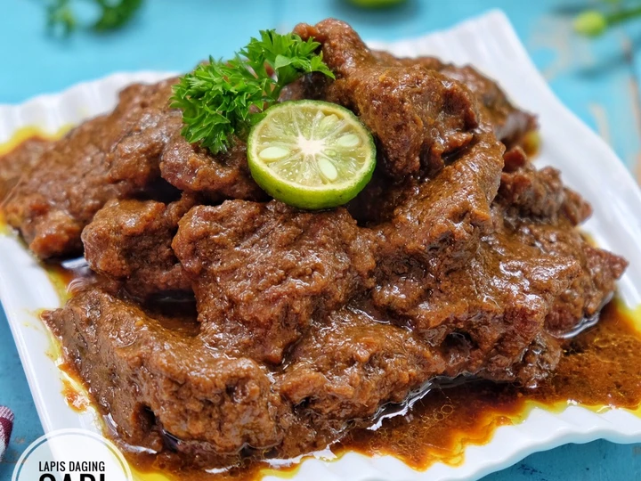 Langkah Mudah untuk Menyiapkan Resep Lapis daging sapi yang Lezat Sekali