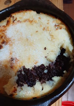 Una foto de Pastel de prieta (morsilla)
