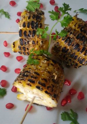 A picture of Garlic and herb cheese corn.