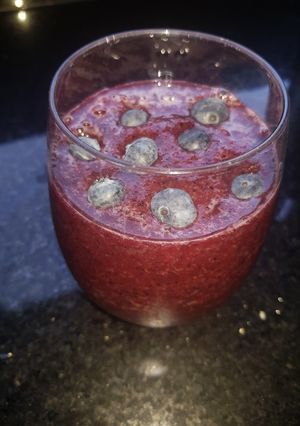 Una foto de Smoothies de arándanos