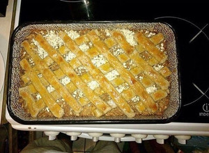 Cukormentes, zablisztes almáspite recept fotója
