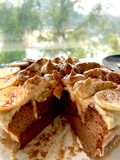 เค้กก้อนสอง แก้ไขจากก้อนแรก😆: Ovaltine Cake Banana Whipped Cream🍫🧁🍌