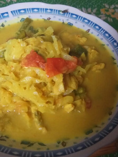 Foto resep Gulai kuning sayur kol+tempe+buncis