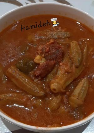 عکسی از دستور خورش بامیه😋