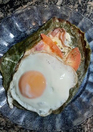Una foto de Panqueques de espinaca