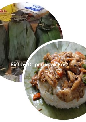 Foto resep Nasi Bakar Ayam Lada Hitam