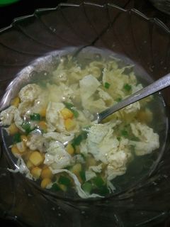 Foto resep Sup jagung telur