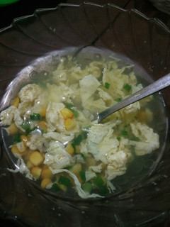 Foto resep Sup jagung telur