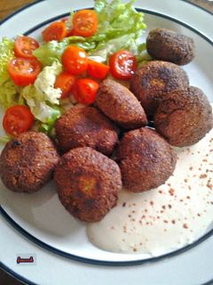 A picture of Falafel (Chickpea Patties).