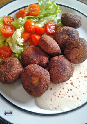 A picture of Falafel (Chickpea Patties).