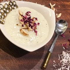 A picture of Coconut phirni.