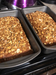 A picture of Grandma Anita's banana/zucchini breadHigh altitude in ().