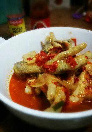 Foto resep Ceker ayam kuah pedas