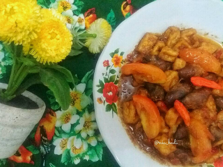 Cara Gampang Membuat Krengsengan Ala Kadarnya (Tahu &amp;amp; Jantung Ayam), Enak Banget