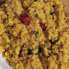 A picture of Dhaba Style Moong Fry Daal🍲.