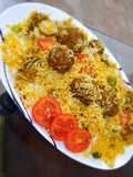 Kofta Biryani (leftover Kofta Curry)