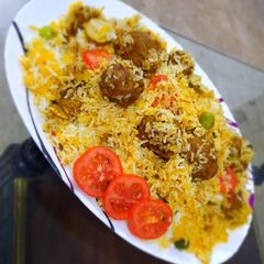 A picture of Kofta Biryani (leftover Kofta Curry).