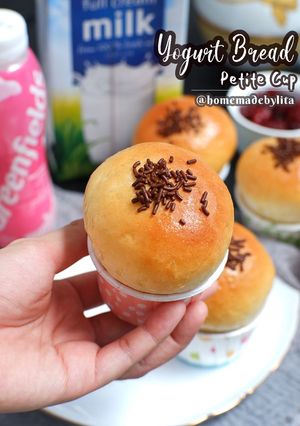 Foto resep Yogurt bread cup #homemadebylita