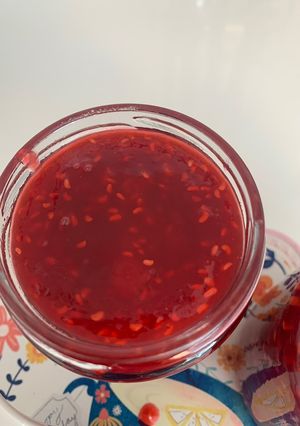 Una foto de Mermelada de frambuesa Thermomix