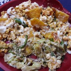 A picture of Baked Nachos Salad..
